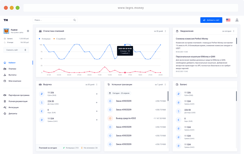 Tegro.Money: удобный сервис онлайн платежей для всех направлений бизнеса - фото3