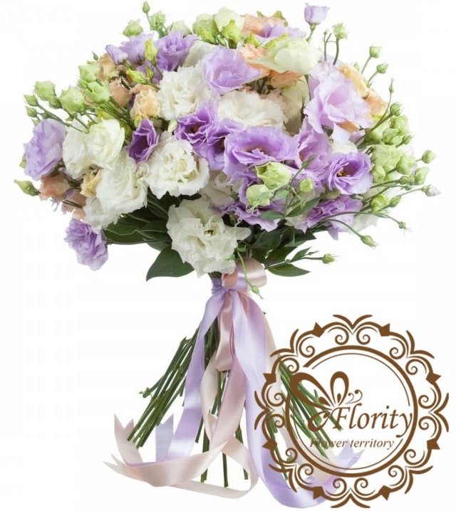 букеты эустом для девушки