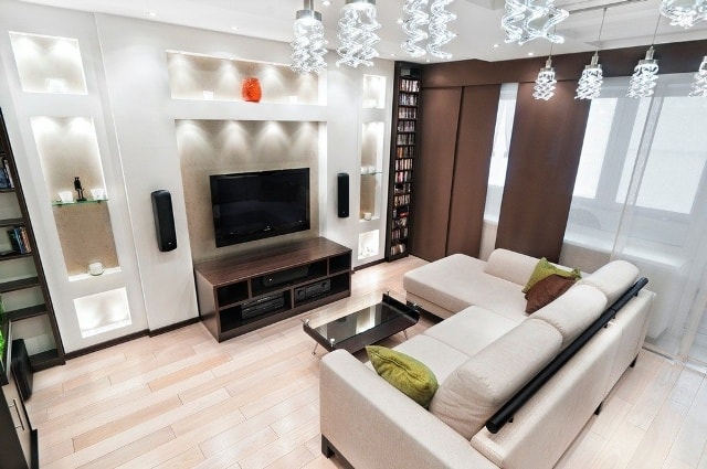 Угловые диваны в интерьере маленькой комнаты (идеи, обзор) - фото6