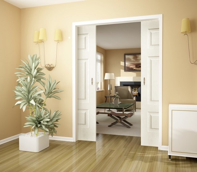 Светлые межкомнатные двери в интерьере квартиры: обзор, интересные идеи - фото3