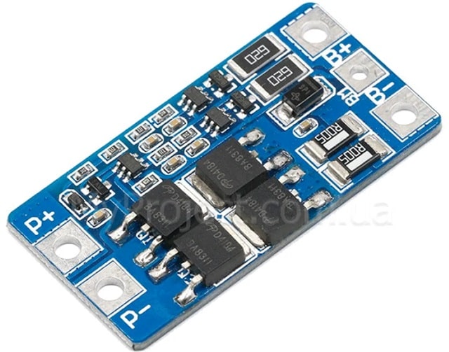 Контролер заряду BMS Li-ion (10А, 7.4В) з балансуванням