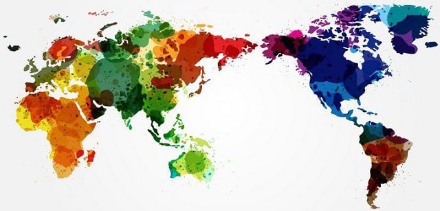 Карта мира в интерьере - оригинальные идеи - фото1