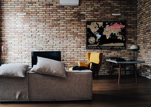 Карта мира в интерьере - оригинальные идеи - фото11