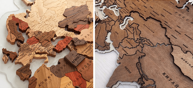 Карта мира в интерьере - оригинальные идеи - фото9