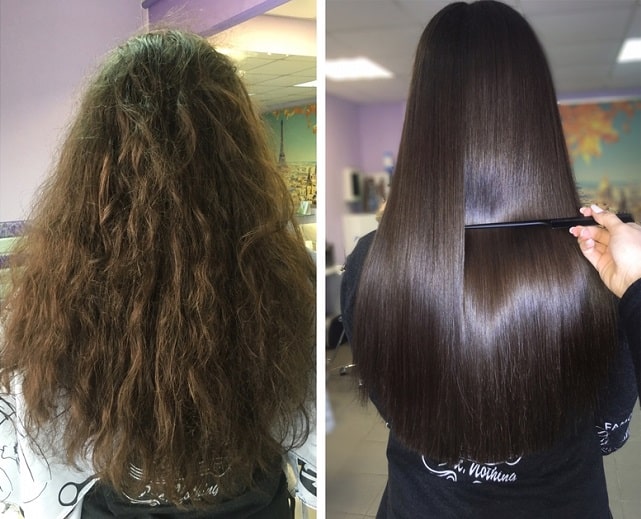 Кератин для волос: что это такое, как работает, плюсы и минусы процедуры - фото2 Кератин для волос: что это такое, как работает, плюсы и минусы процедуры - фото2