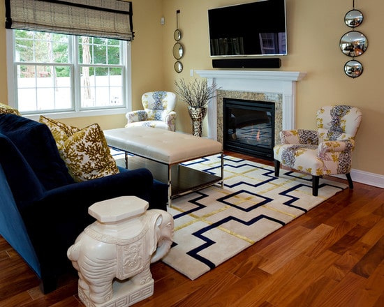 Ковры в интерьере гостиной: современные идеи - фото2