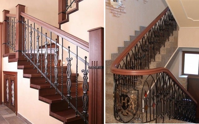Художественная ковка перил для лестниц: интересные идеи - фото7