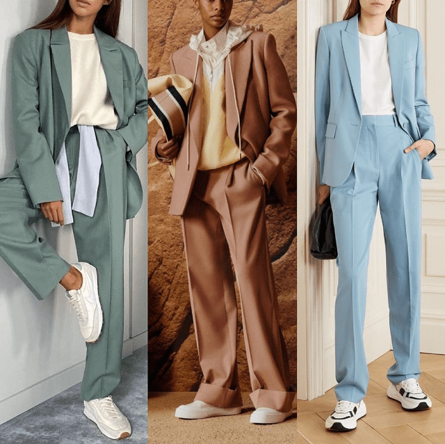 Які жіночі кросівки можна носити з брючним костюмом: секрети вдалих комбінацій - фото1 Які жіночі кросівки можна носити з брючним костюмом: секрети вдалих комбінацій - фото1