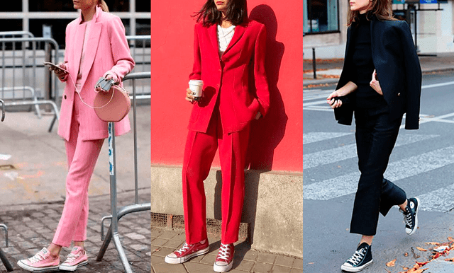 Які жіночі кросівки можна носити з брючним костюмом: секрети вдалих комбінацій - фото3 Які жіночі кросівки можна носити з брючним костюмом: секрети вдалих комбінацій - фото3