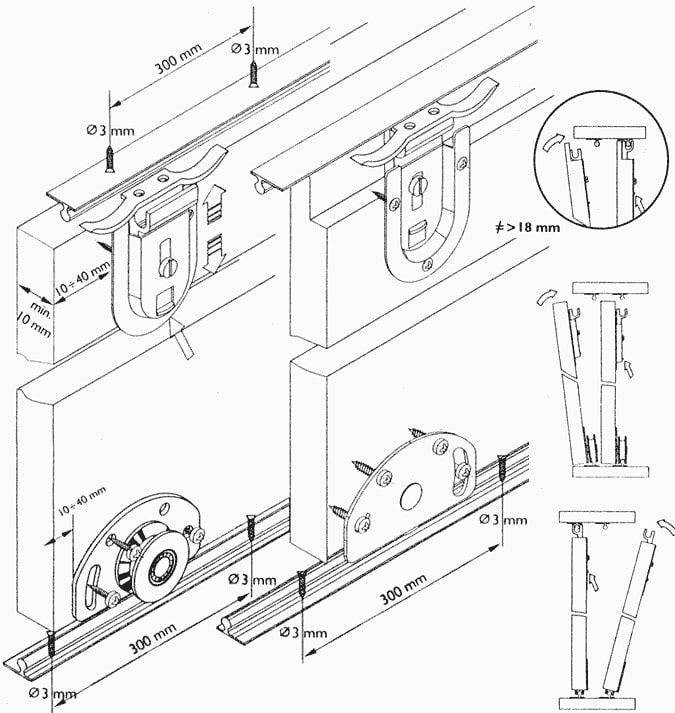 Раздвижные системы для шкафов-купе - фото