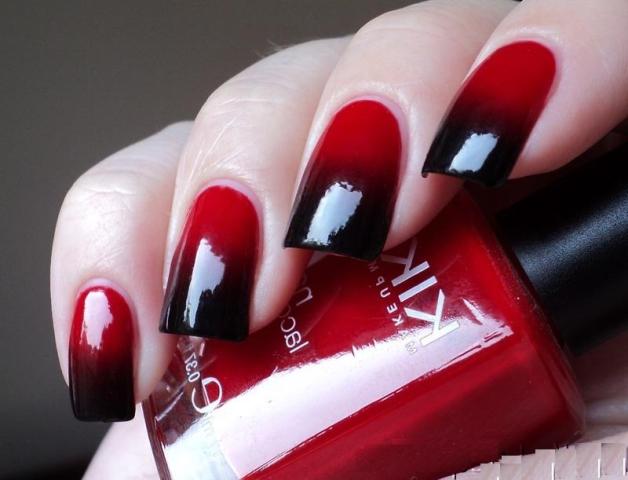 Красный гель лак: модные идеи дизайна ногтей - фото7