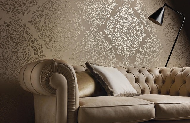 Текстильные обои для стен в интерьере - фото Текстильные обои для стен в интерьере - фото