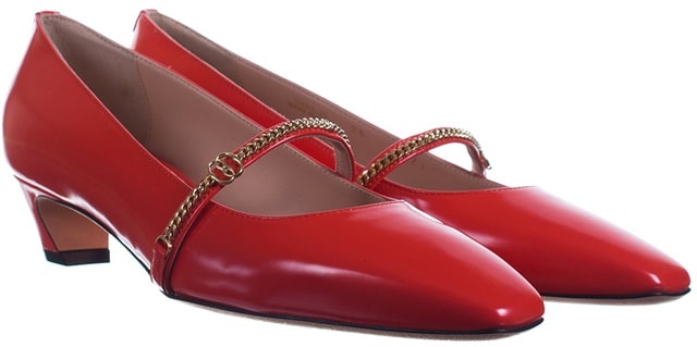 Шкіряні червоні туфлі від Балі