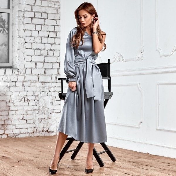 атласное платье