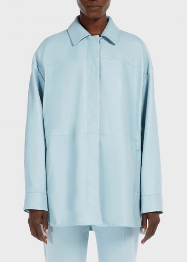 Итальянская одежда – эталонное качество и элегантность - Рубашка Max Mara из натуральной кожи