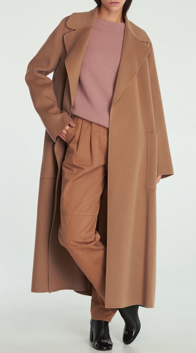 Итальянская одежда – эталонное качество и элегантность - Шерстяное пальто 'S Max Mara со съемным поясом