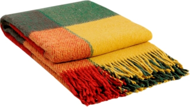 Плед шерстяной Эльф (яр.желт/красн/зелен/1)