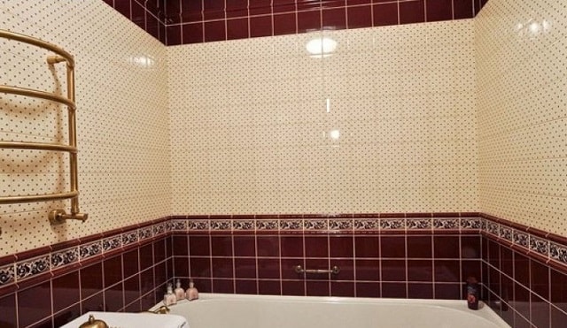 Плитка для ванной комнаты в хрущевке: интересный дизайн, идеи (маленькая площадь 3-5 кв.м.) - фото7 Плитка для ванной комнаты в хрущевке: интересный дизайн, идеи (маленькая площадь 3-5 кв.м.) - фото7