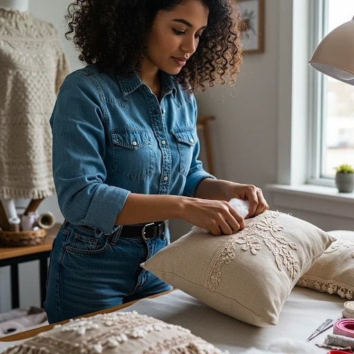 Креативні подарунки для любителів DIY - Набори для створення декоративних подушок