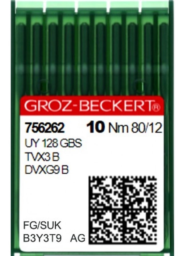 Игла универсальная для швейных машин челночного стежка, для легких и средних тканей groz beckert db*1 № 90