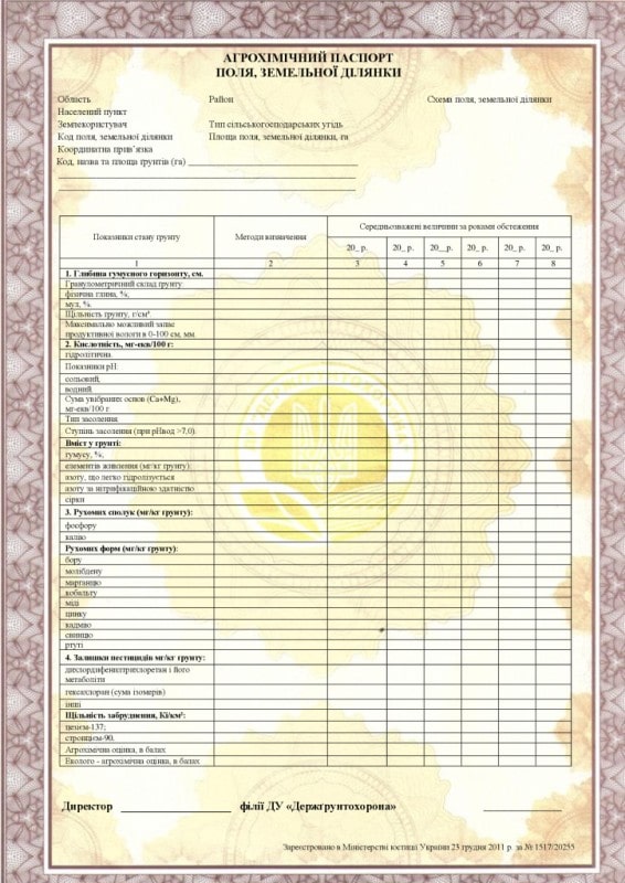 Агрохімічний паспорт: особливості формування та використання документу - фото