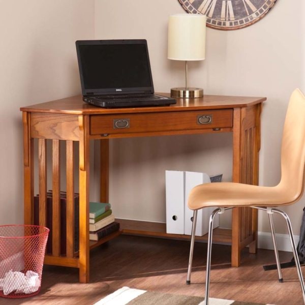 Компьютерные столы угловые с полками и ящиками - фото3