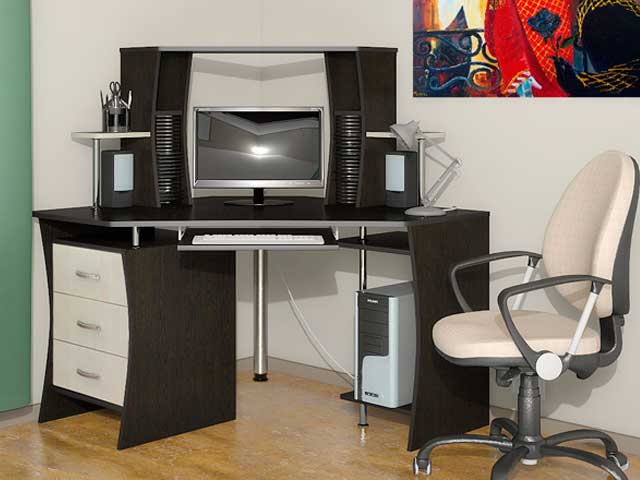 Современный компьютерный стол в интерьере: интересные идеи - фото5