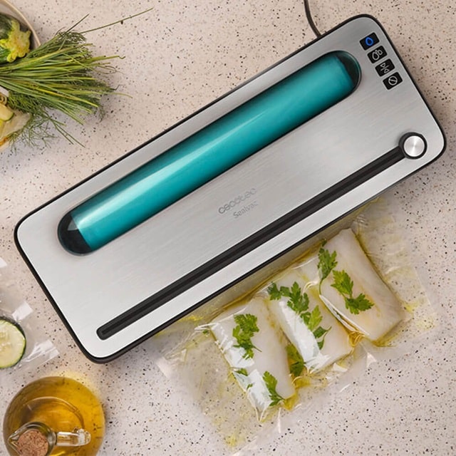 Вакуумний пакувальник для дому – свіжість та безпека вашого раціону - Cecotec sealvac 120 steelcut