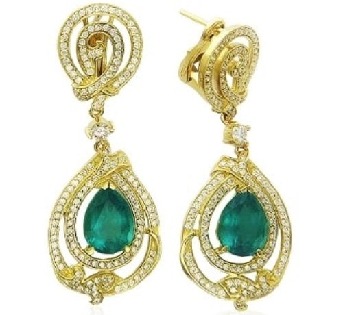 Какие бывают золотые серьги для ушей: разновидности, формы, виды застежек и замков - фото3