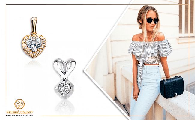 Золотая подвеска: как носить - фото2