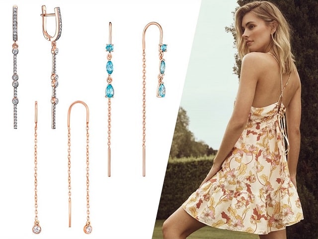 Золоті сережки - фото