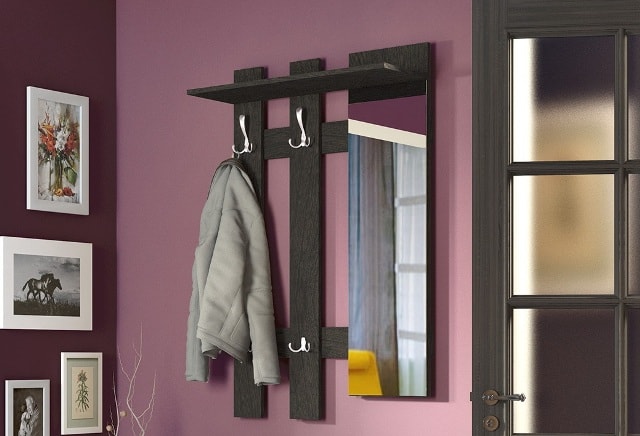 Вешалки в прихожую настенные: идеи для интерьера - фото5