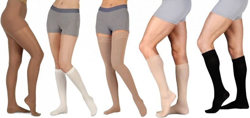 Сравнение различных типов компрессионных изделий: чулки, гольфы, колготки, рукава - фото2