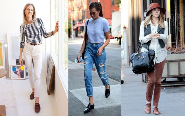 С чем носить женские ботинки Оксфорды - фото6 С чем носить женские ботинки Оксфорды - фото6