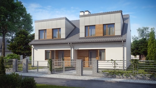 Проекты домов на 2 семьи с разными входами - фото 3 Проекты домов на 2 семьи с разными входами - фото 3