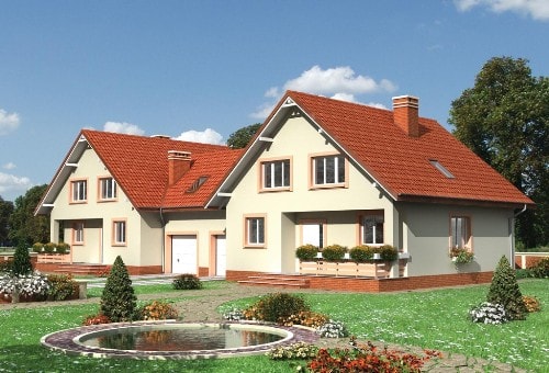 Проекты домов на 2 семьи с разными входами - фото 4 Проекты домов на 2 семьи с разными входами - фото 4