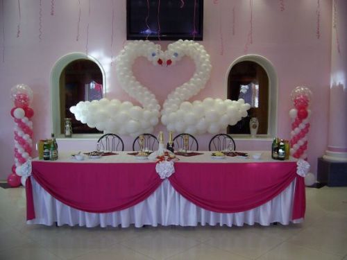 Как украсить свадебный зал своими руками - фото 3