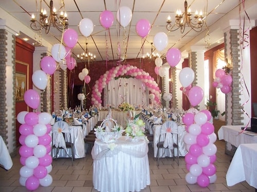 Как украсить свадебный зал своими руками - фото 4