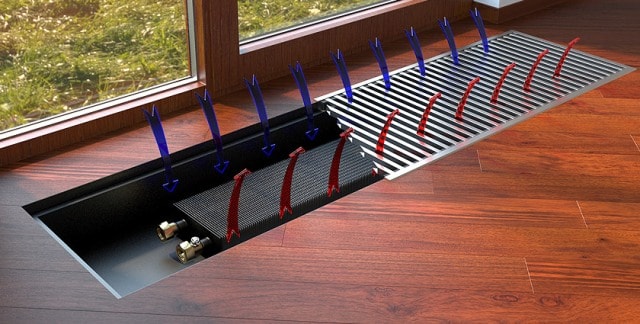 Внутрипольные конвекторы - фото