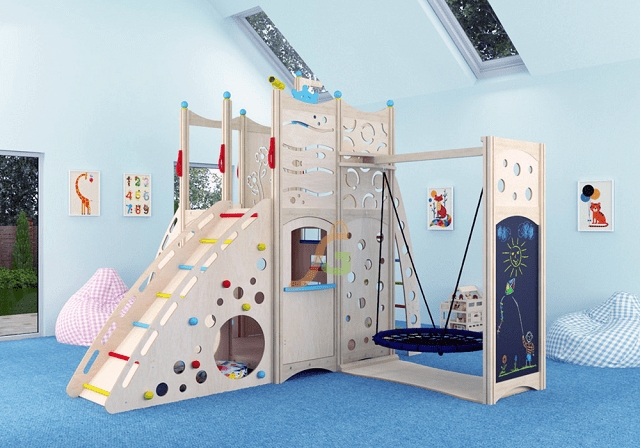 Спортивные комплексы и уголки для детского отдыха и спорта в жилых массивах, на даче или в квартире