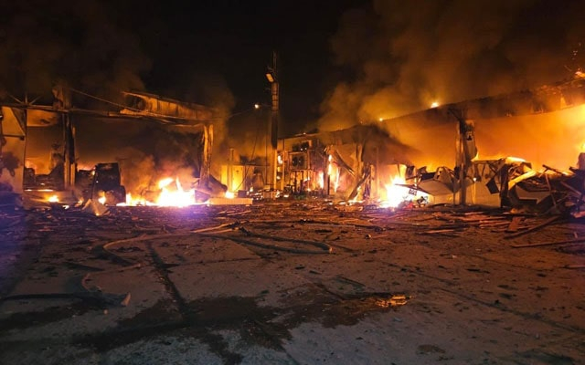 Российские оккупанты атаковали мясокомбинат в Богодухове