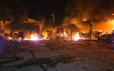 Российские оккупанты атаковали мясокомбинат в Богодухове