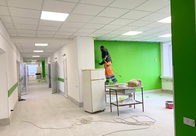 Ремонт первой областной детской больницы продолжается