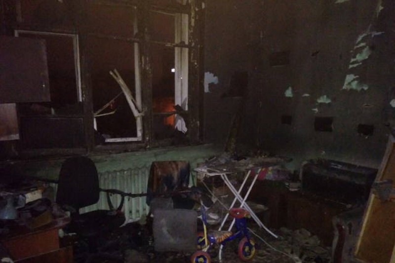 В Харькове пылал многоквартирный дом (фото)