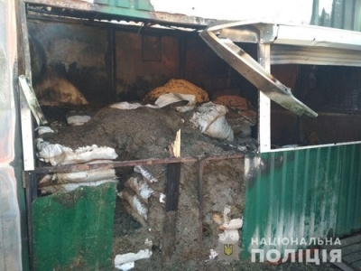 Полицейские погасили пожар на рынке в Волчанске