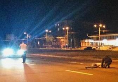 В центре Харькова иномарка наехала на пешехода (фото)