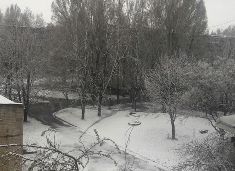 В Лозовой опять зима, в Харькове - на подходе