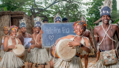 Привет из саванны: видео-послание от племени