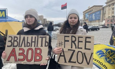 В центре Харькова прошел митинг родственников военнопленных