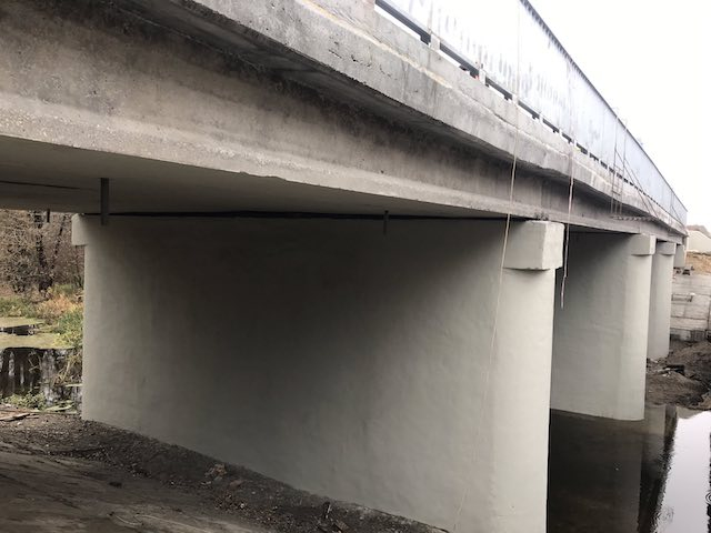 На дороге государственного значения открыто движение по временному мосту